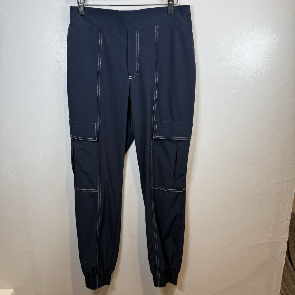 Athleta Chelsea Utility Jogger Pants Dark Navy Blue Athleisure Size 6